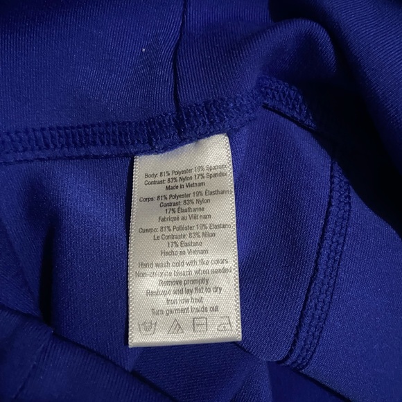 Alo Yoga Moto Leggings Bright Blue Women's - Picture 7 of 9